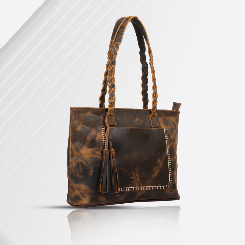 Elegant Brown Leather Tote: A Timeless Statement of Luxury