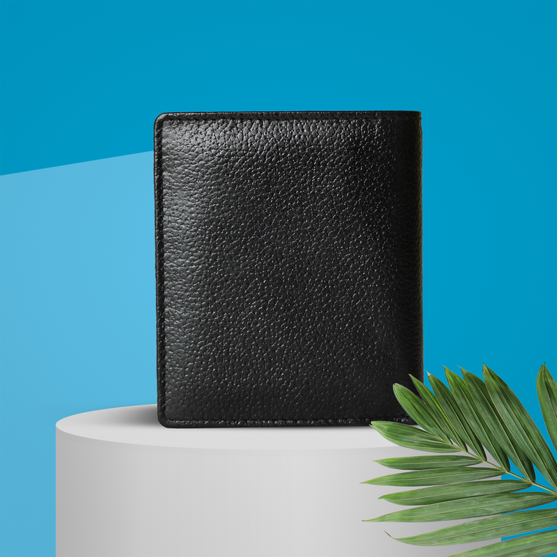 Chic and Secure: Crunch Leather Vertical Wallet