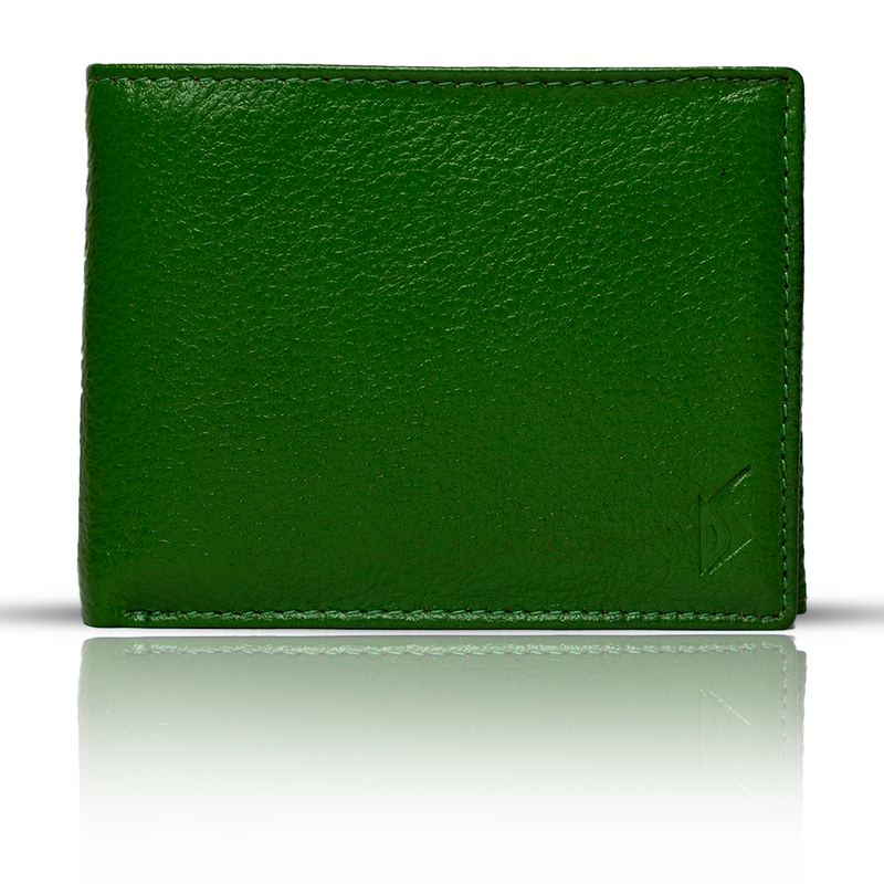 Crunch Leather Wallet with Inside Zipper - Stylish and Secure Accessory