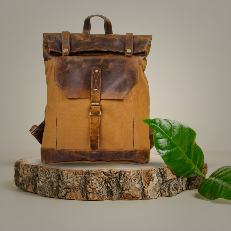 Versatile Style: Leather & Canvas Backpacks
