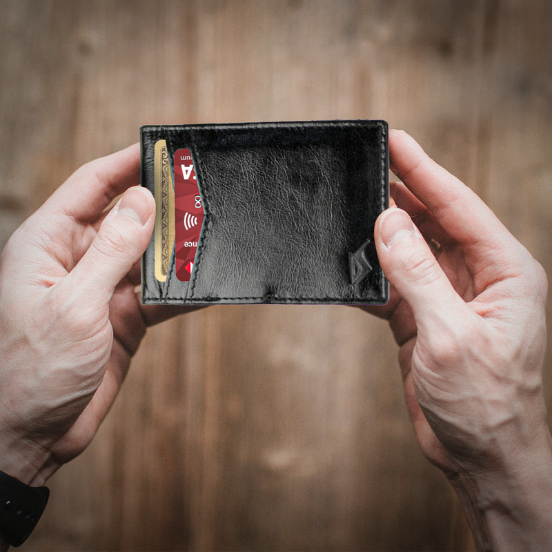 Sleek Elegance: Minimalist Leather Card Holder for Stylish Efficiency