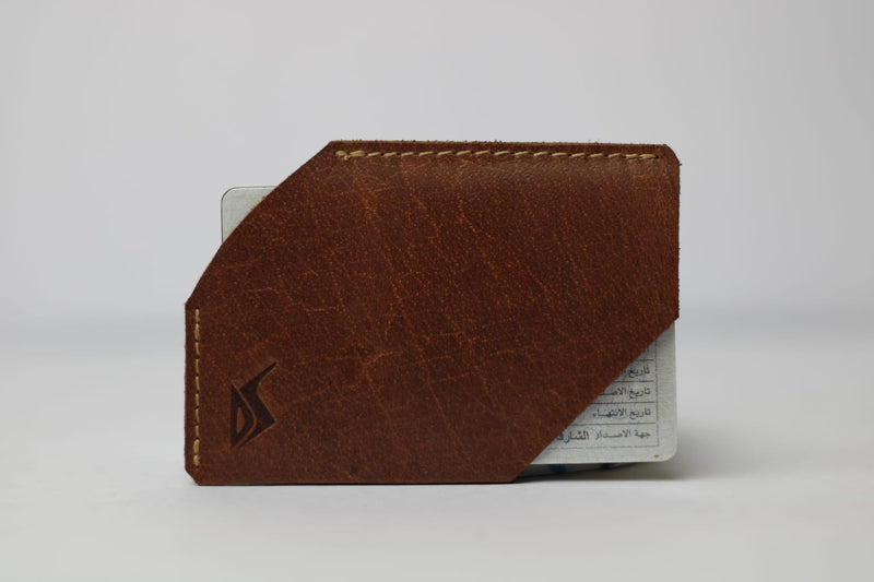 Sleek Leather Quick Draw Card Holder - Premium Single Pocket Design