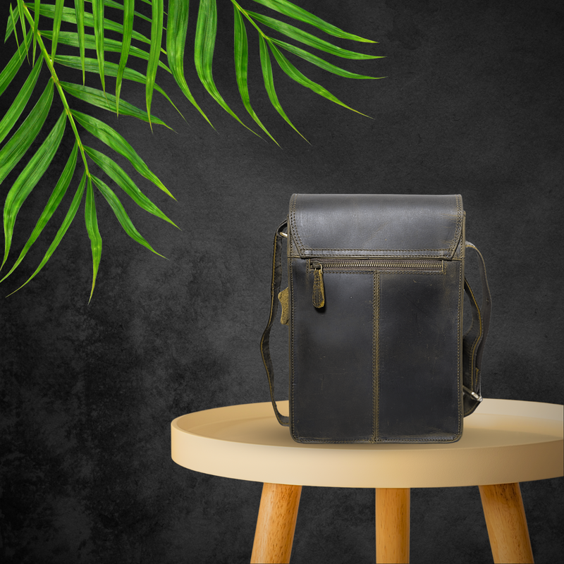 Elevate Your Style with our Timeless Black Leather Handbag